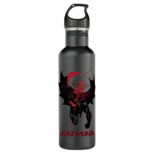 Batman Crimson Leap Edelstahlflasche (Vorderseite)
