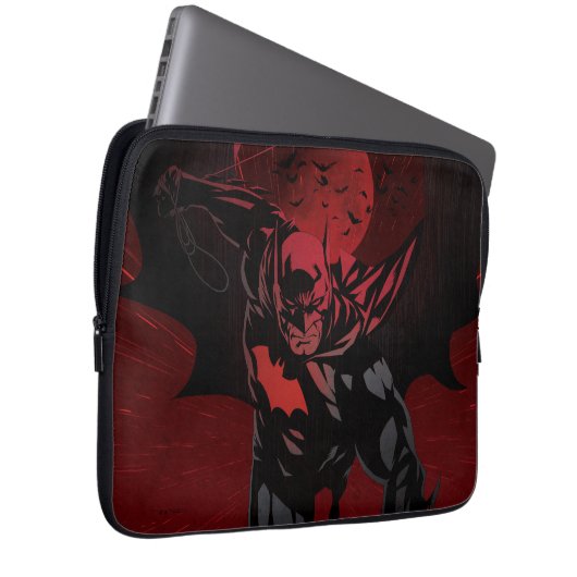 Batman Crimson Leap Laptopschutzhülle (Vorne Rechts)