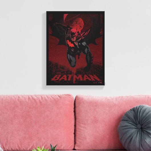 Batman Crimson Leap Leinwanddruck (Insitu (Wohnzimmer))