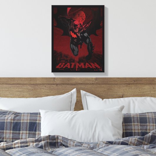 Batman Crimson Leap Leinwanddruck (Insitu (Schlafzimmer))