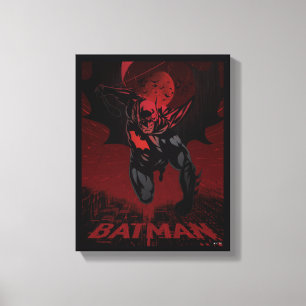 Batman Crimson Leap Leinwanddruck