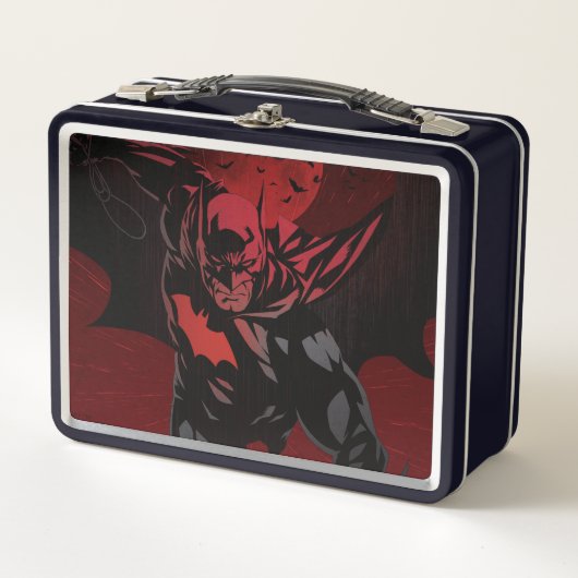 Batman Crimson Leap Metall Brotdose (Vorderseite)