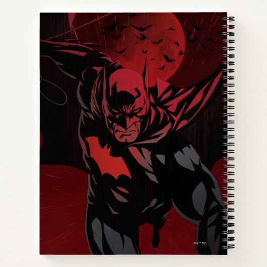 Batman Crimson Leap Notizblock (Rückseite)