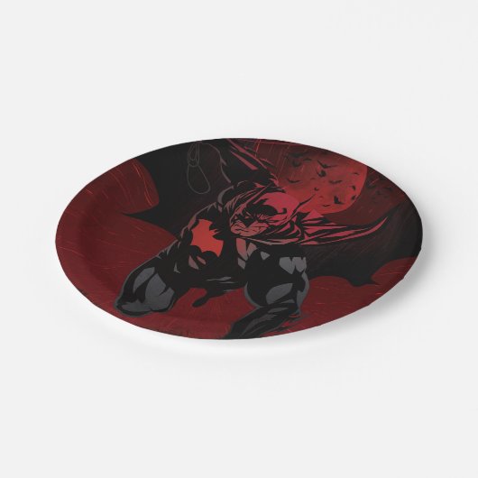 Batman Crimson Leap Pappteller (Schrägansicht)