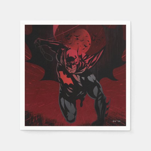 Batman Crimson Leap Serviette (Vorderseite)
