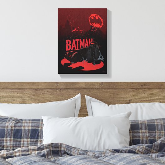 Batman Crimson Rain Leinwanddruck (Insitu (Schlafzimmer))