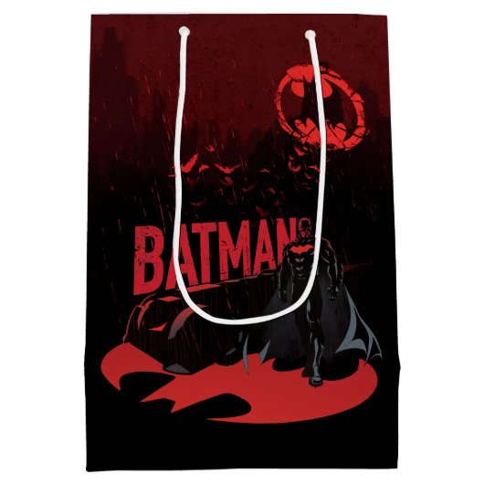 Batman Crimson Rain Mittlere Geschenktüte (Rückseite)