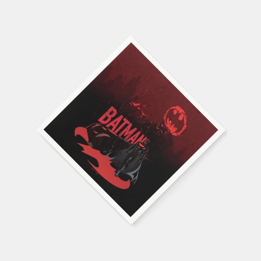 Batman Crimson Rain Serviette (Ecke)