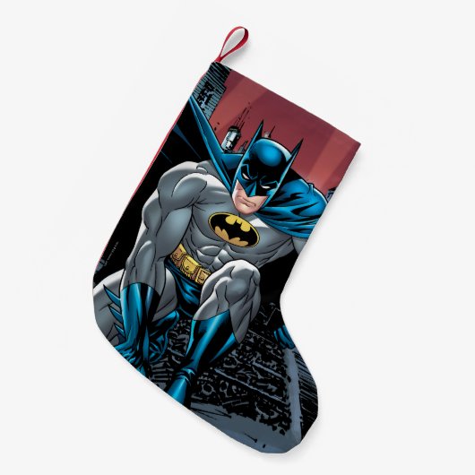 Batman Crouches 2 Kleiner Weihnachtsstrumpf (Vorderansicht (hängend))