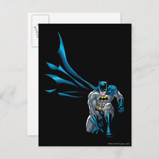 Batman Crouches Postkarte (Vorne/Hinten)