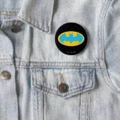 Batman | Cyan Stripes Symbol Button (Beispiel)