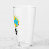 Batman | Cyan Stripes Symbol Glas (Links)