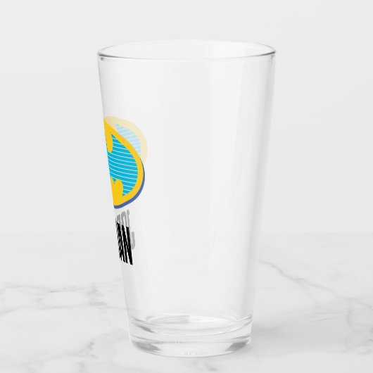 Batman | Cyan Stripes Symbol Glas (Links)