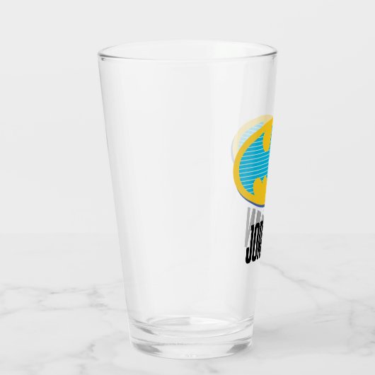 Batman | Cyan Stripes Symbol Glas (Rechts)