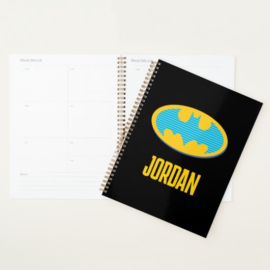 Batman | Cyan Stripes Symbol Planer (Anzeige)
