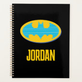 Batman | Cyan Stripes Symbol Planer (Vorderseite)