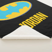 Batman | Cyan Stripes Symbol Sherpadecke (3/4)