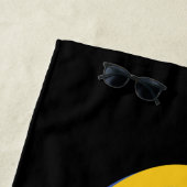 Batman | Cyan Stripes Symbol Strandtuch (Beispiel)