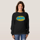 Batman | Cyan Stripes Symbol Sweatshirt (Vorne ganz)