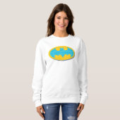 Batman | Cyan Stripes Symbol Sweatshirt (Vorne ganz)