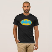 Batman | Cyan Stripes Symbol T-Shirt (Vorne ganz)