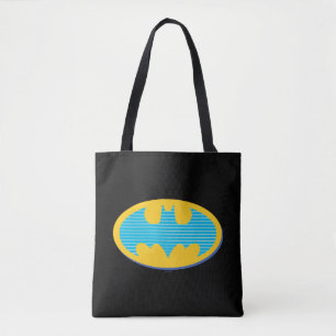 Batman Cyan Stripes Symbol Tasche