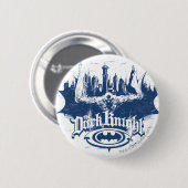 Batman Dark Knight | Citycape Blue Logo Button (Vorne & Hinten)