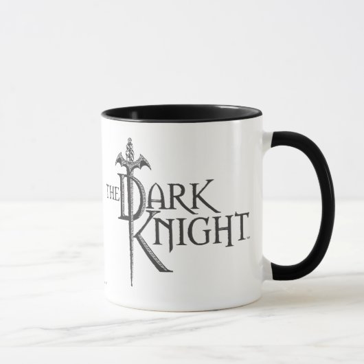 Batman Dark Knight | Name Braunes Logo Tasse (Rechts)