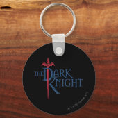 Batman Dark Knight | Name Red Sword Logo Schlüsselanhänger (Vorderseite)