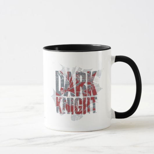 Batman Dark Knight | Rotes graues Logo Tasse (Rechts)