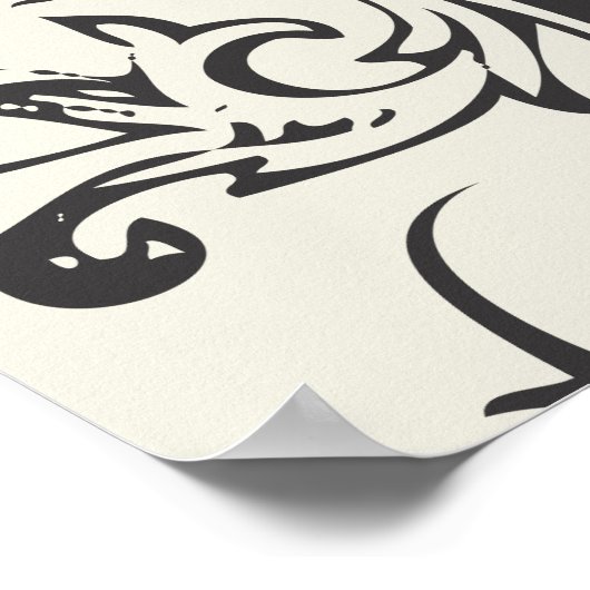 Batman Dark Knight | Verziertes Logo Poster (Ecke)