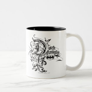 Batman Dark Night Ornate Logo Zweifarbige Tasse