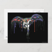 Batman Dash Painted Postkarte (Vorne/Hinten)