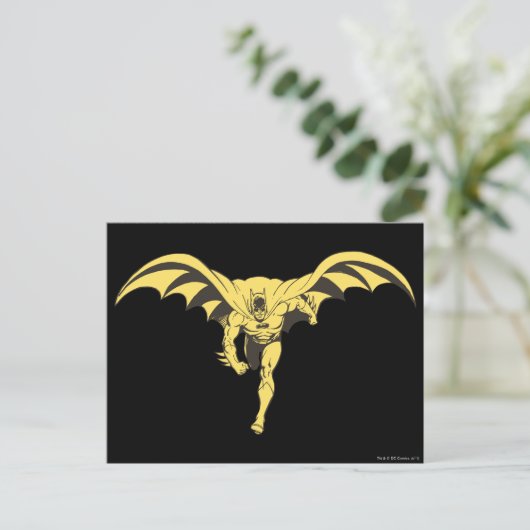 Batman Dash Yellow Postkarte (Stehend Vorderseite)