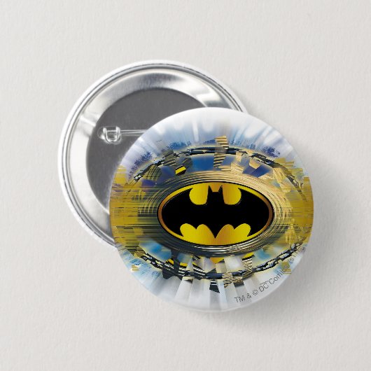 Batman Decorated Logo Button (Vorne & Hinten)