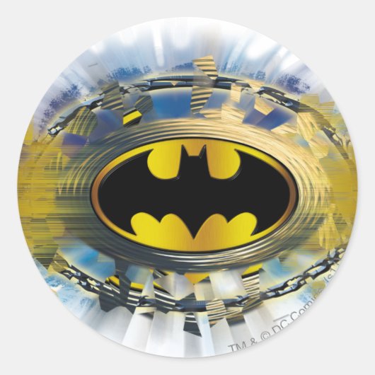 Batman Decorated Logo Runder Aufkleber (Vorderseite)