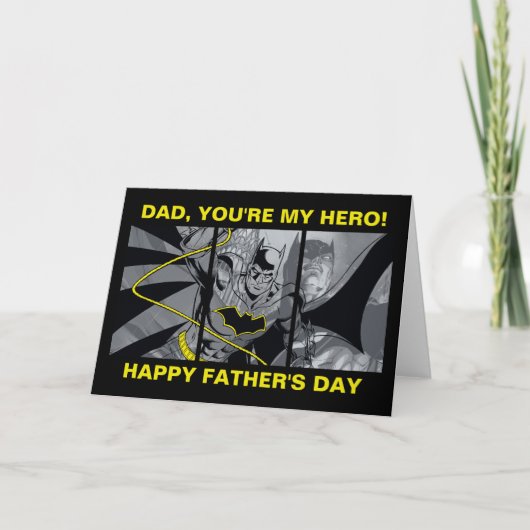 Batman Du bist mein Held Vatertag Karte (Vorderseite)