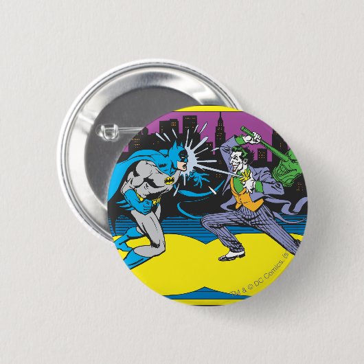 Batman Fights Joker Button (Vorne & Hinten)