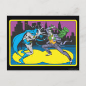 Batman Fights Joker Postkarte (Vorderseite)