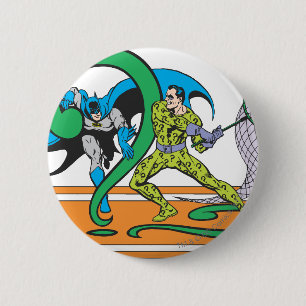 Batman Fights Riddler Button