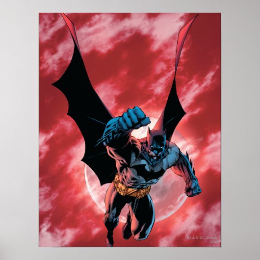 Batman Firey Sky Poster (Vorne)
