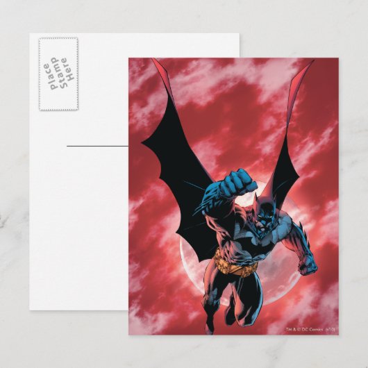 Batman Firey Sky Postkarte (Vorne/Hinten)