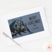 Batman Fists | Frohe Weihnachten Rechteckiger Aufkleber (Umschlag)