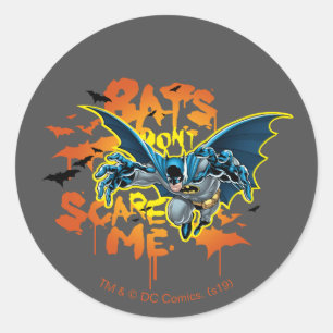 Batman   Fledermäuse machen mir keine Angst Runder Aufkleber