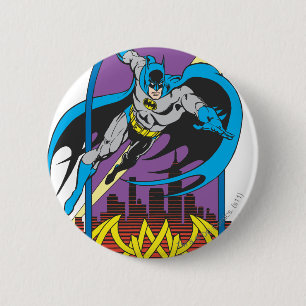 Batman Flies Thru die Nacht Button