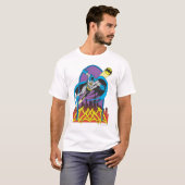 Batman Flies Thru die Nacht T-Shirt (Vorne ganz)