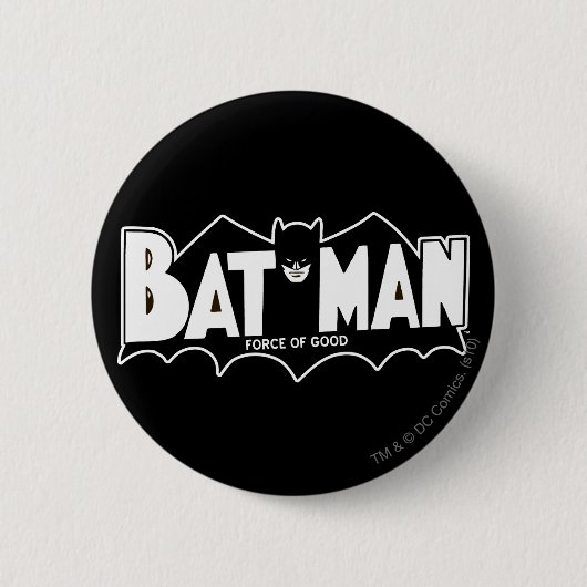 Batman | Force of Good 60er Logo Button (Vorderseite)