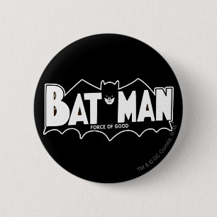 Batman Force of Good 60er Logo Button
