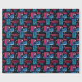 Batman | Frau Naughty oder Nice Pattern Geschenkpapier (Flach)