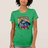 Batman | Frau unter Mistletoe naughty oder Nice T-Shirt (Vorderseite)